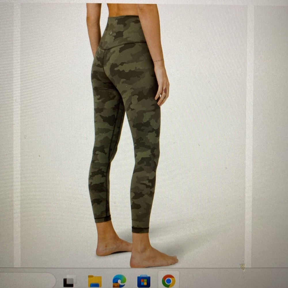 Lululemon Align Pant ll Camo leggings army size 0